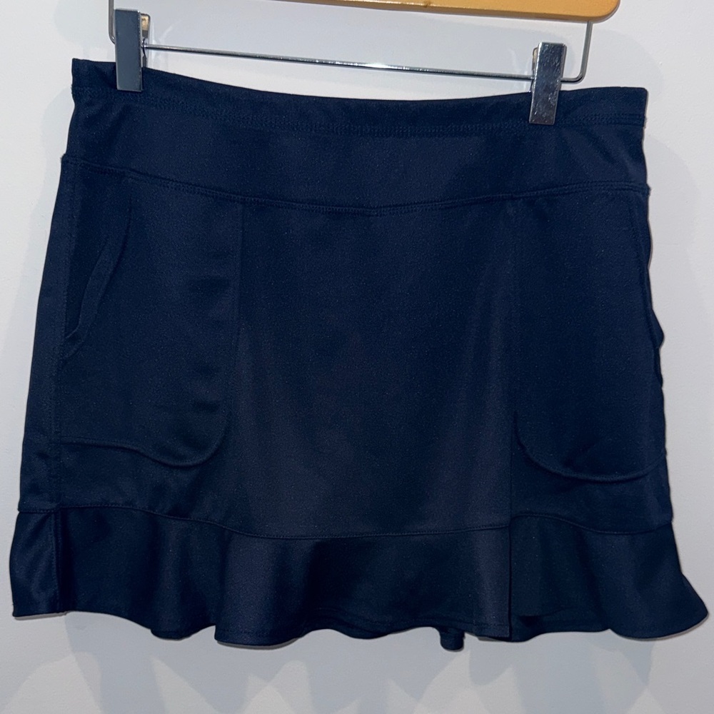 Nanette Lepore navy  Ruffled Hem Skirt